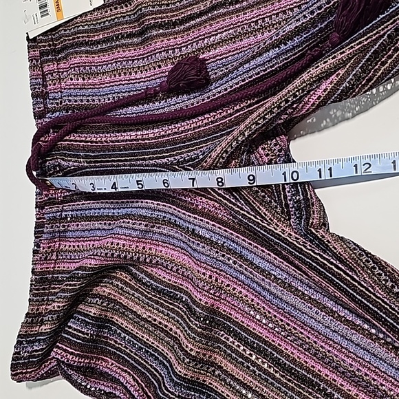 Becca Pants Harem Swim Cover-Up Multicolor Drawstring Lightweight Breezy S - Picture 14 of 15